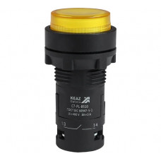 Кнопка КЭАЗ с подсветкой OptiSignal Compact D22 C7-PL-B510 желтая 1НО 24 В AC/DC XB7NW35B1 362092