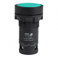 Кнопка КЭАЗ с фиксацией OptiSignal Compact D22 C7-PH-310 зеленая 1НО XB7NH31 10шт 362062