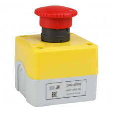 Пост кнопка аварийная КЭАЗ стоп OptiSignal D22 C5-BK-1-ESTR-02 2НЗ возв пов XALK178F 338523