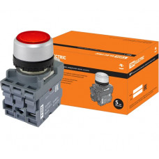 Кнопка TDM ELECTRIC mp1-21r(led) в сборе d22мм/220в 1з+1р красная SQ0747-0013