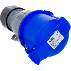 Кабельная розетка ABB 32A 2P+E IP44 переносная 250В 2CMA102031R1000