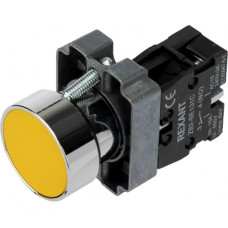 Кнопка REXANT xb2 желтая, no 36-5521