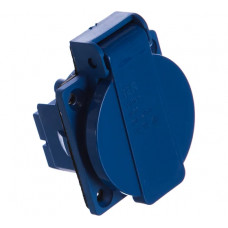 Панельная розетка IEK, 16А, с заземлением, IР44, скрытая, 250В, ИЭК PSR61-016-3