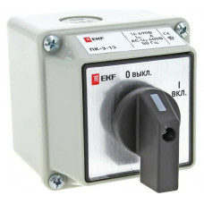 Кулачковый переключатель EKF PROxima ПК-3-13, 63А, 3P, "ВКЛ-ВЫКЛ", IP54 pk-3-13-63