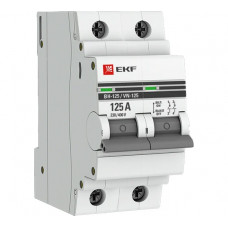 Выключатель нагрузки EKF, 2P, 125А, ВН-125, PROxima, SQ SL125-2-125-pro
