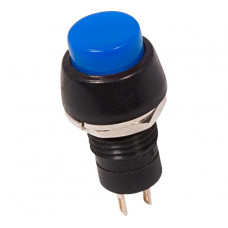 Выключатель-кнопка REXANT 250v 2а (2с) on-off синяя micro (pbs-20а) 36-3071