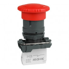 Кнопка аварийного останова КЭАЗ OptiSignal D22 C5-ESTR-11 пластик, 1НО+1НЗ, возврат поворотом XB5AS8445 332193