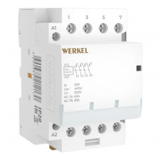 Контактор модульный WERKEL 63 A 4NO (3 мод.) a069478