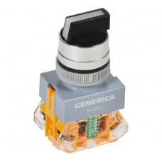 Переключатель GENERICA D7-20x3 на 3 положения 1NC+1NO черный BSW50-20X3-3-21-3-K02-G