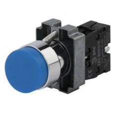 Кнопка ANDELI XB2-BL61 без подсветки удлиненная синяя 1НО ADL10-041