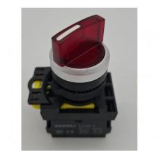Переключатель ANDELI LA115-A5-20XD/314 красный AC/DC24V (LED) 2НО ADL10-245