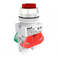 Кнопочный выключатель Dekraft ВК30-ABLF-RED 25044DEK