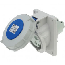Встраиваемая наклонная розетка INPIN 32A/230V/1P+N+E/IP67, фланец 92x100 CA1502