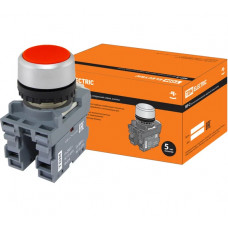 Кнопка с фиксацией TDM ELECTRIC MP2-20R (в сборе; диаметр 22 мм; 1з+1р; красная) SQ0747-0007