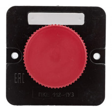 Кнопочный пост ПКЕ TDM ELECTRIC 112-1 У3, красный гриб, IP40 SQ0742-0006