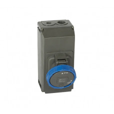 Розетка накладного монтажа в готовом корпусе Legrand Hypra IP 66/6755 2К+3 63 А пластик 059336