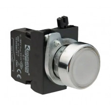 Нажимная кнопка Emas круглая, белая, 250 В AC, 4 А CM100DB