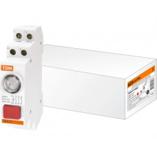 Кнопочный выключатель с индикацией TDM ELECTRIC ВКИ-47 красный LED 2НО;1НЗ AC/DC SQ0214-0002