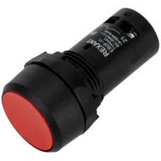Кнопка REXANT eb22 возвратная, красная ,no+nc, 300 в (10 шт) 36-5530
