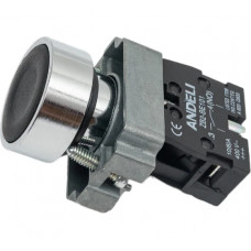 Кнопка ANDELI XB2-BA21 без подсветки черный 1НО ADL10-052