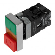 Кнопка REXANT lay5 "i-o", прямоугольная, 230 в, no+nc 36-5541