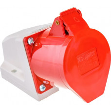 Розетка Navigator 14 299 NCA-SR125-32-380 стационарная наружная 32А 3P+N+PE IP44 14299