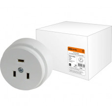 Розетка TDM ELECTRIC РШ 32А 250В 2Р+РЕ ОУ белая SQ1812-0005