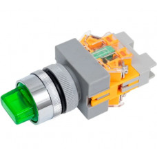Переключатель Dekraft ПЕ22-ANC-3-GRN-LED-24 25074DEK
