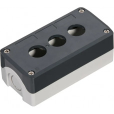 Кнопочный пост Systeme Electric, 3 отверстия, серый SALD03