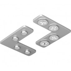 Соединитель угловой Hesby Lighting для шинопровода под натяжной потолок, 2 шт. ElDeko HSBL_0075