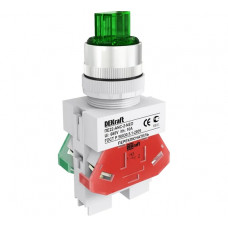 Переключатель Dekraft ПЕ22-ANC-2-GRN-NEO 25057DEK