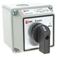 Кулачковый переключатель EKF ПК-3-13, 40А, 3P, ВКЛ-ВЫКЛ, IP54, PROxima pk-3-13-40