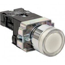 Кнопка EKF BA21 с подсветкой 230В белая NO PROxima xb2-bw21-230