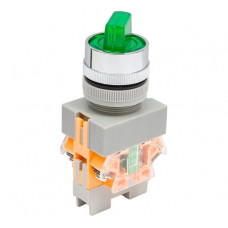 Переключатель Dekraft ПЕ22-ANC-2-GRN-LED-24 25072DEK