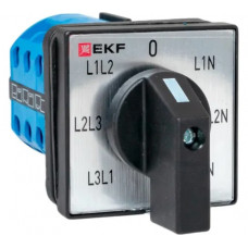 Переключатель кулачковый EKF ПК-1-64 10А для вольтметра IP65 pk-1-64-10-65