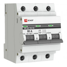 Выключатель нагрузки EKF 3P 80А ВН-125 PROxima SL125-3-80-pro
