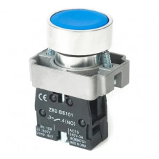 Кнопка HLT BA61 NO, 230B, IP40, синий, 20штук/упаковка 085-07-006