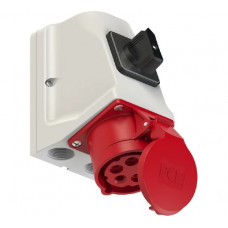 Розетка PCE настенная 16а/380v/3p+n+e/ip44 с выключателем 75915-6
