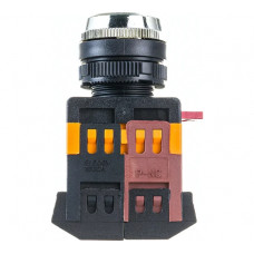 Кнопка ЭРА ABLFS-22 белый, d22мм, неон, 240В, 1з+1р, 10/400/3200 Б0045653