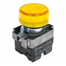 Индикатор ЭРА LAY5BU65, желтого цвета, d22мм, 20/200/8000 Б0045622