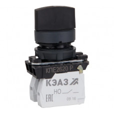 Переключатель КПЕ2620Р-черный-2но+0нз-ручка-фикс-3поз-IP65-КЭАЗ 14 шт 248267