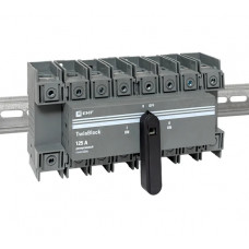 Рубильник EKF 125A 4P реверсивный c рукояткой для прямой установки TwinBlock tb-s-125-4p-rev