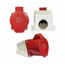 Розетка силовая настенная ARTSUN SW-3F-32А -IP44-5P