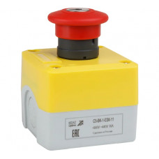 Пост кноп авар стоп КЭАЗ OptiSignal D22 C5-BK-1-ESK-11 1НО+1НЗ с ключом XALK188E 338524