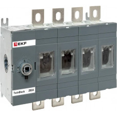 Рубильник EKF 250A 4P без рукоятки управления TwinBlock tb-s-250-4p