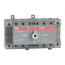 Реверсивный рубильник ABB OT63F4C до 63А, 4-полюсный, на DIN-рейку или монтажную плату 1SCA105369R1001