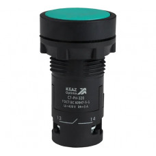 Кнопка КЭАЗ с фиксацией OptiSignal Compact D22 C7-PH-320 зеленая 2НО XB7NH33 10шт 362080