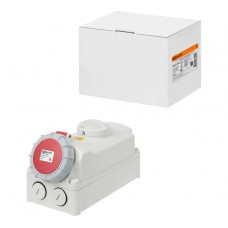 Розетка настенная TDM ELECTRIC с выключателем и блокировкой IP67 63А 3Р+РЕ+N 380В TDM SQ0611-0070