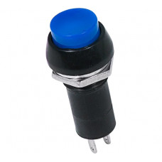 Выключатель-кнопка REXANT 250v 1а (2с) on-off синяя (pbs-11а) 36-3031