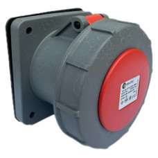 Розетка кабельная панельная TP Electric 63А/400В/3P+N+E+P/IP67 (красный) 3134-322-1600